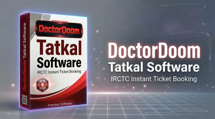DoctorDoom Tatkal Software dashboard - powerful IRCTC booking automation